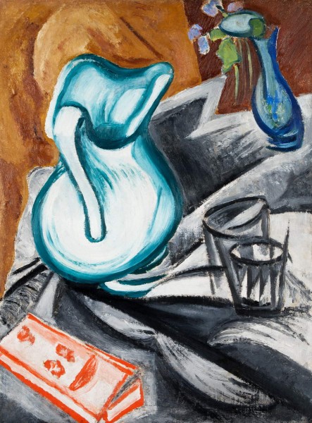 Still life with a green jug