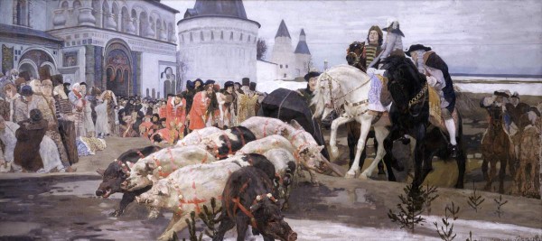 Motion of the corpse of Ivan Miloslavsky